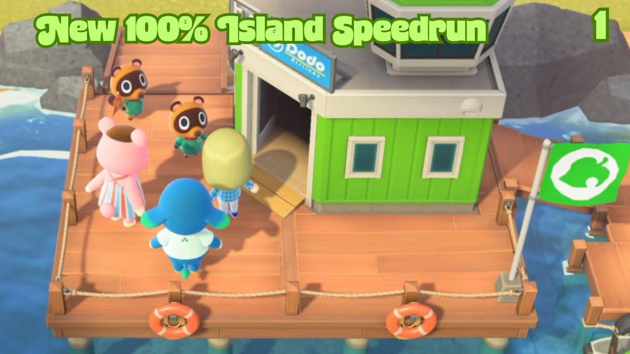100% Animal Crossing Island Speedrun 1 (streamed 11/6/25)