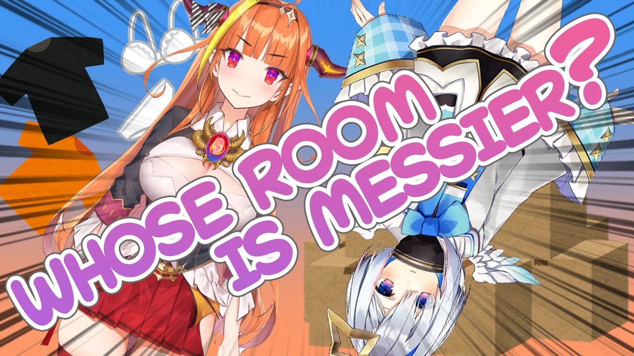 [Kiryu Coco] Whose room is messier?[Amane Kanata, Hololive Eng Sub]
