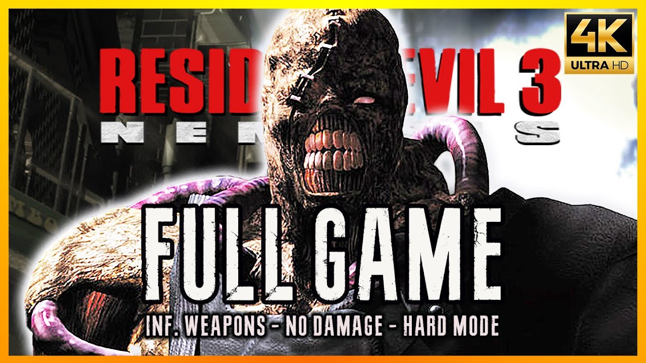 RESIDENT EVIL 3 NEMESIS【No Damage/Hard】Infinite Weapons Showcase | Pro Gameplay Walkthrough