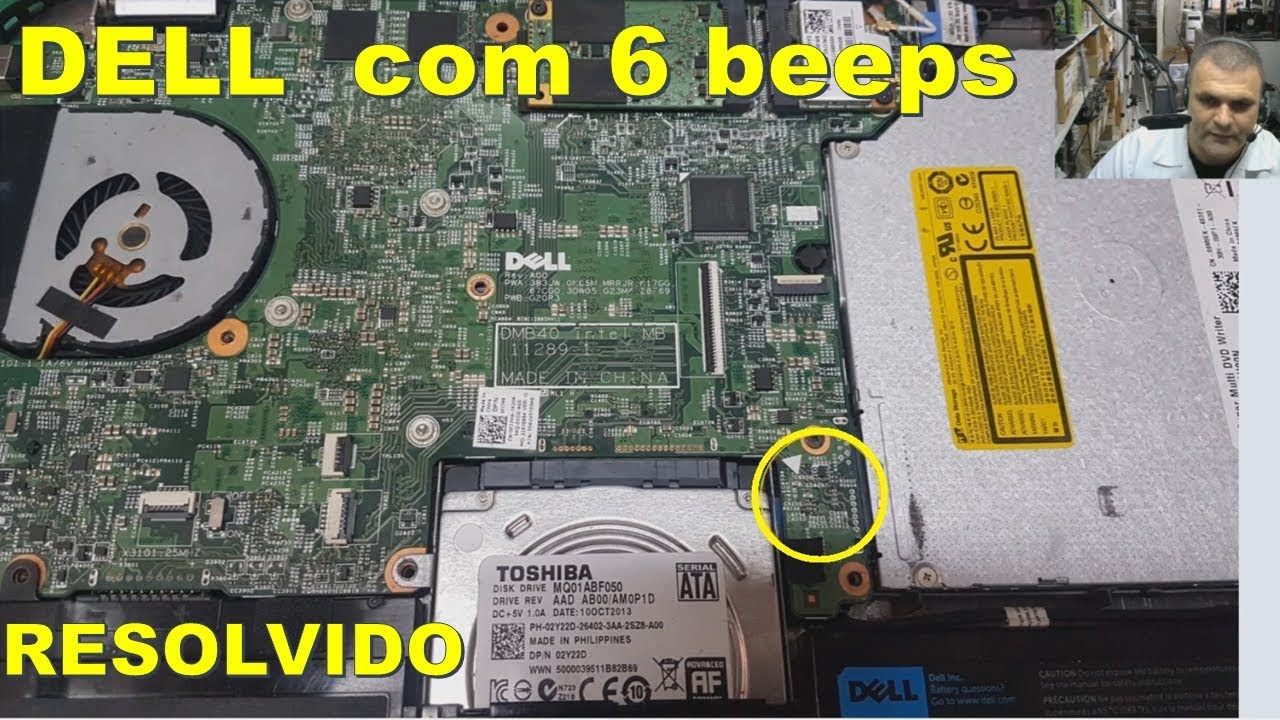 Notebook DELL Inspiron 14Z dá 6 beeps sem parar. [RESOLVIDO 2019]