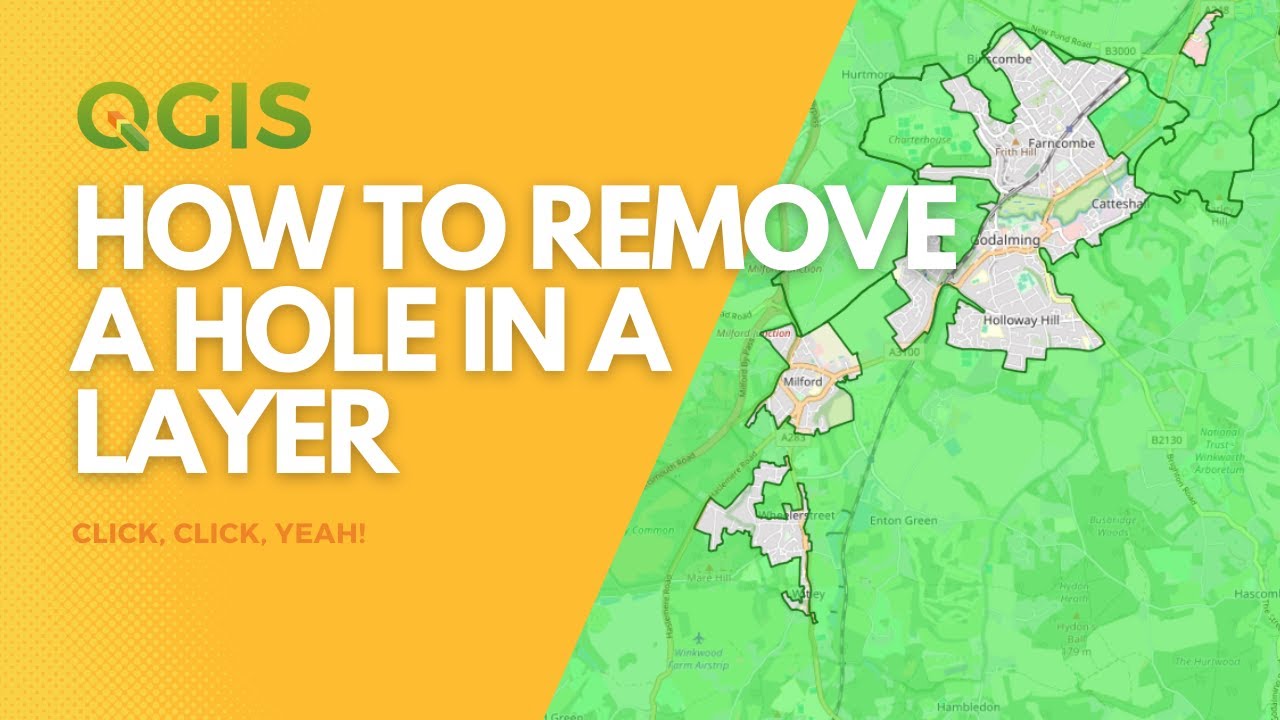 Delete a hole in a polygon in QGIS