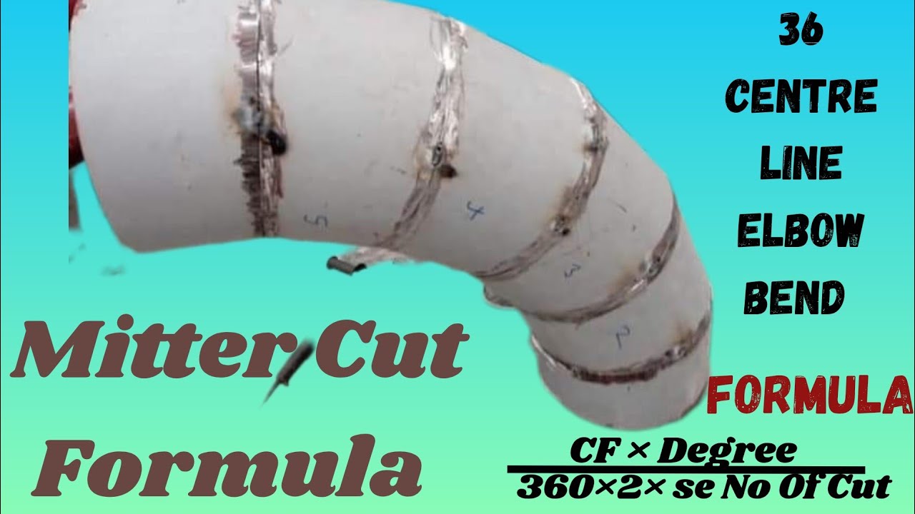Mitter Cut Formula In Hindi / pipe elbow bend formula / pipe fitter elbow cutting formula/ 