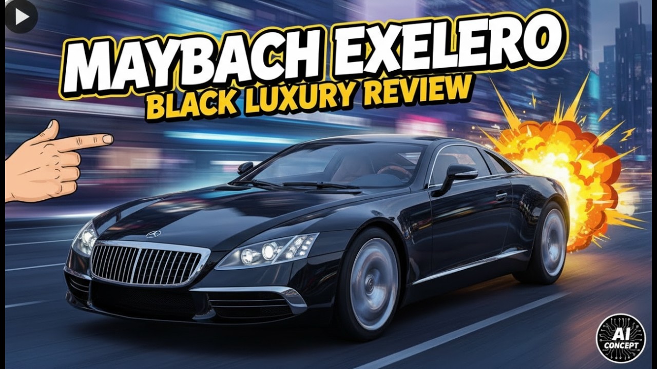 AI Concept: Review for the black Maybach Exelero high class