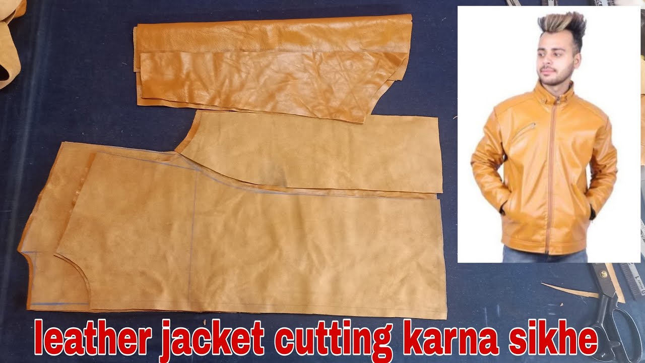 लेदर जैकेट कटिंग करने का आसान तरीका /leather jacket cutting karne ka Aasan tarika/how to cut leather