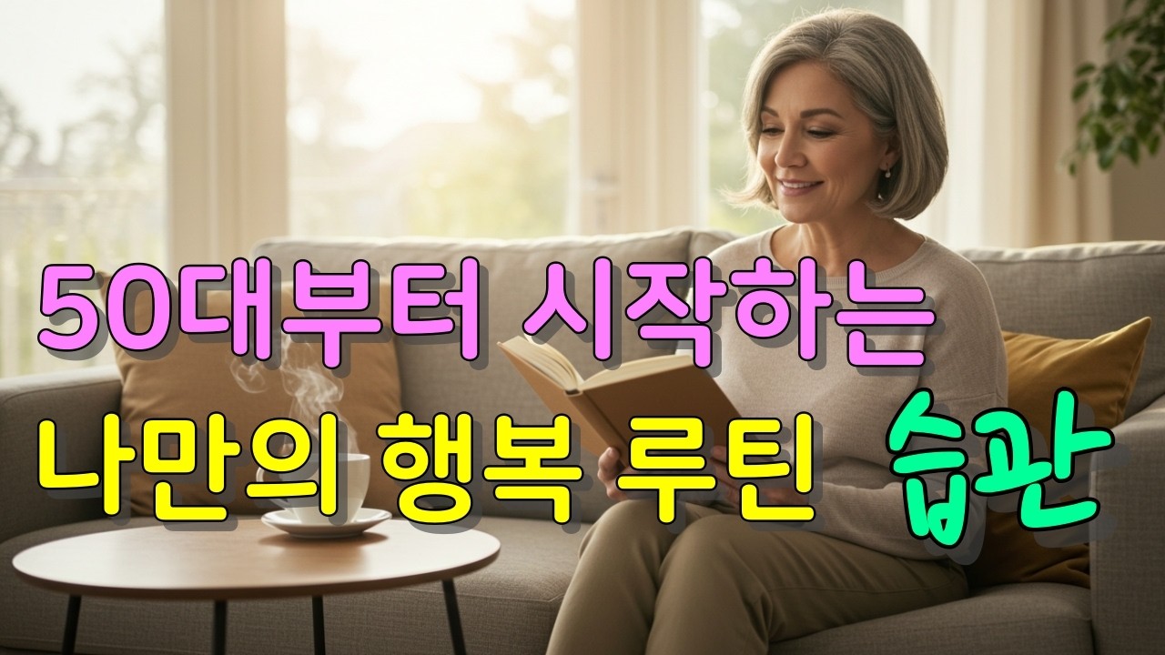 50대부터 시작하는 작은 습관, 중년 이후의 새로운 인생을 만든다!
