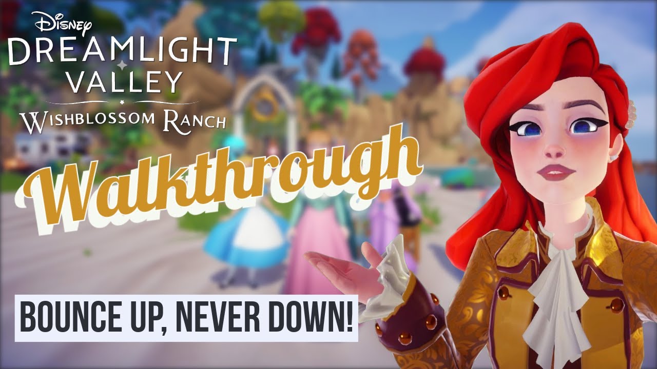 Bounce Up, Never Down! – Walkthrough – Gameplay – Disney Dreamlight Valley – Wishblossom Ranch