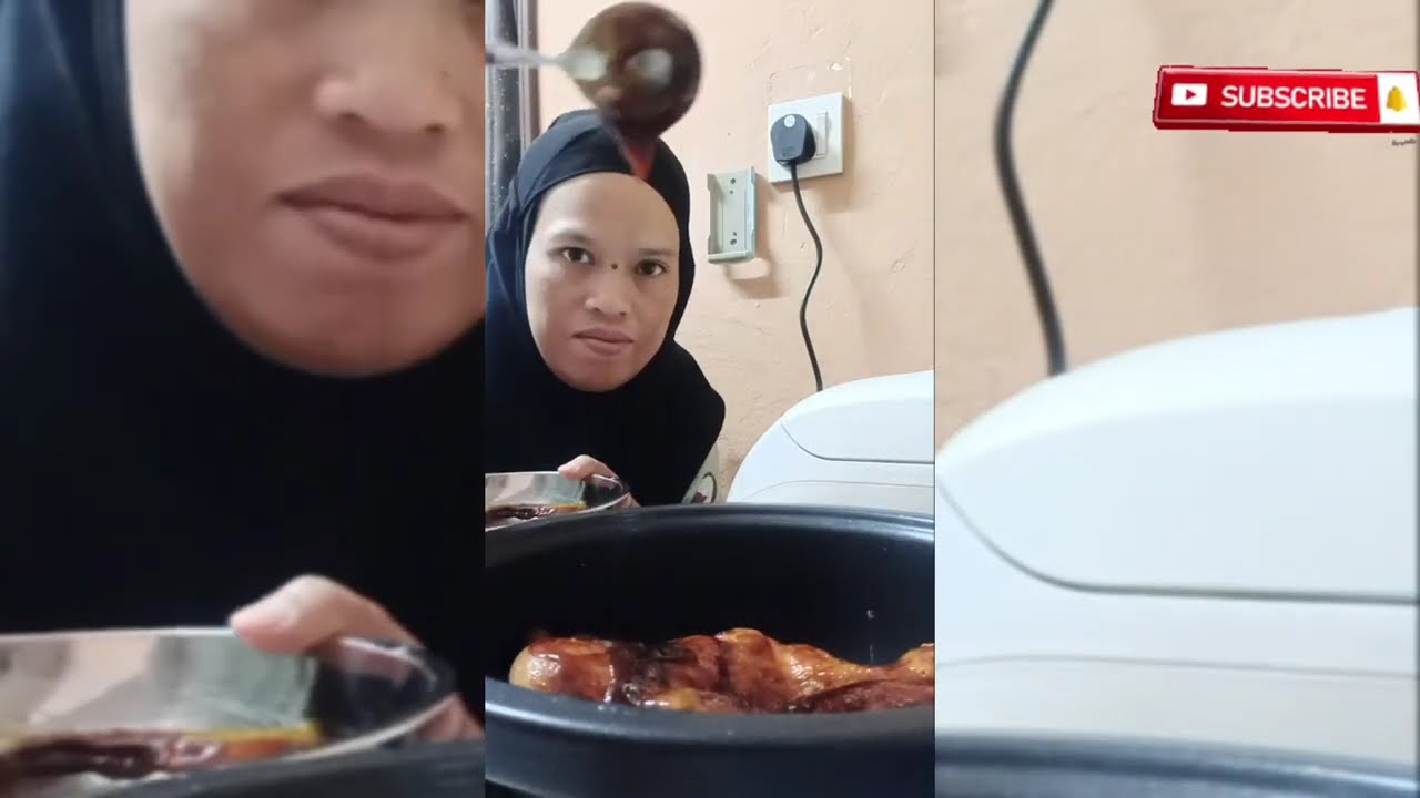 Ayam satu ekor masak saus blackpeper
