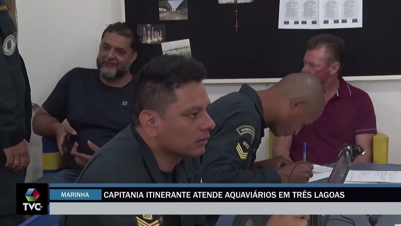 Capitania Itinerante atende aquaviários em Três Lagoas