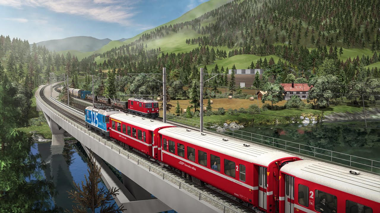 Piękna trasa Surselva dla symulatora pociągu: już dostępna!