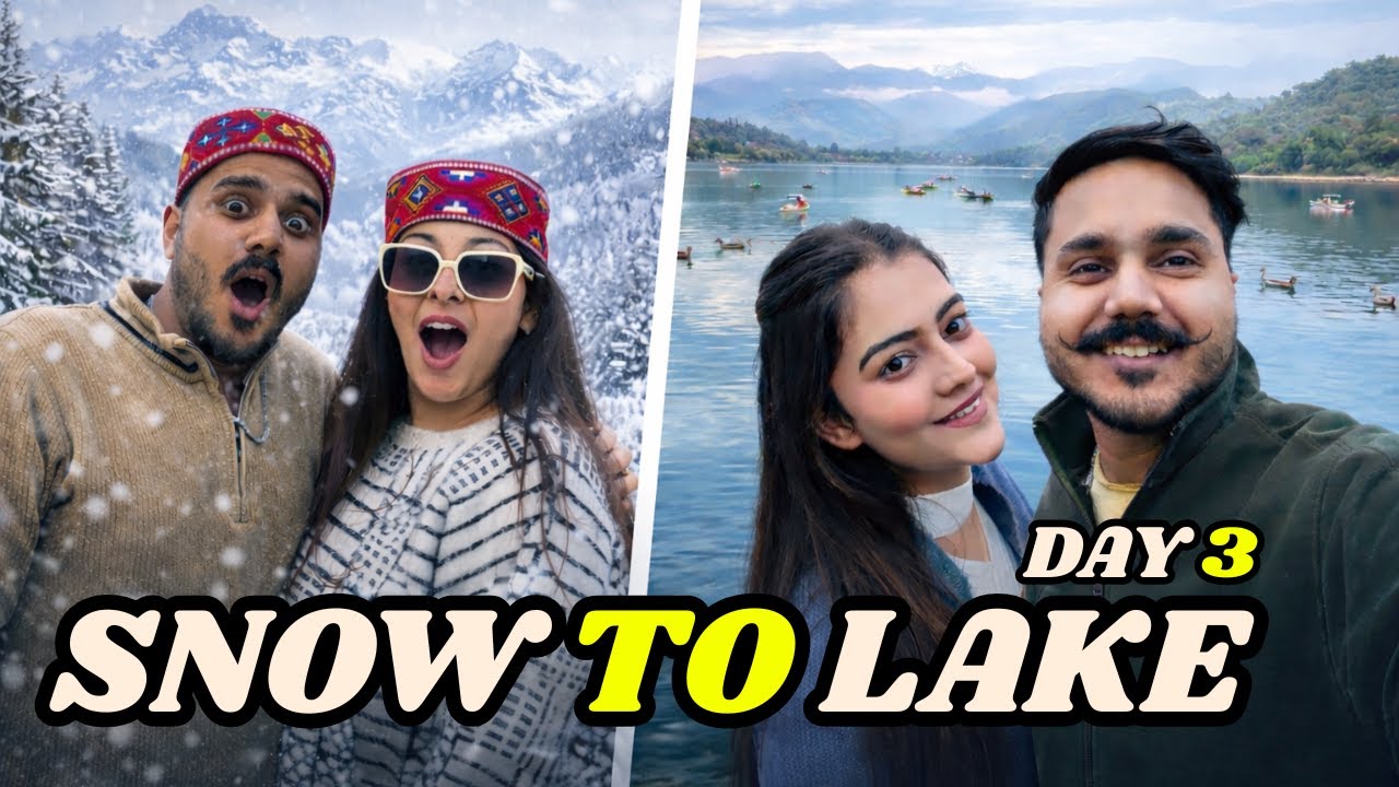 Snowfall Journey to Lake ❄️➡️💙 | Travel Vlog Day 3 | New Vlog | Vlog Video | Family Vlog