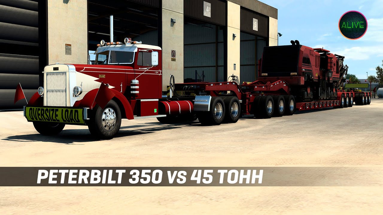 НОВАЯ РУБРИКА! PETERBILT 350 vs 45 ТОНН ГРУЗА В #ATS