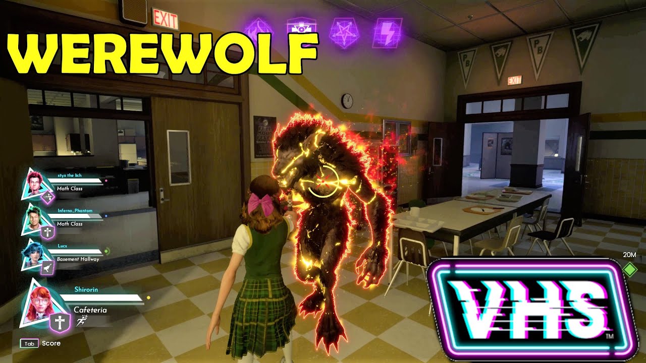 VHS Teen Gameplay Against Werewolf The School