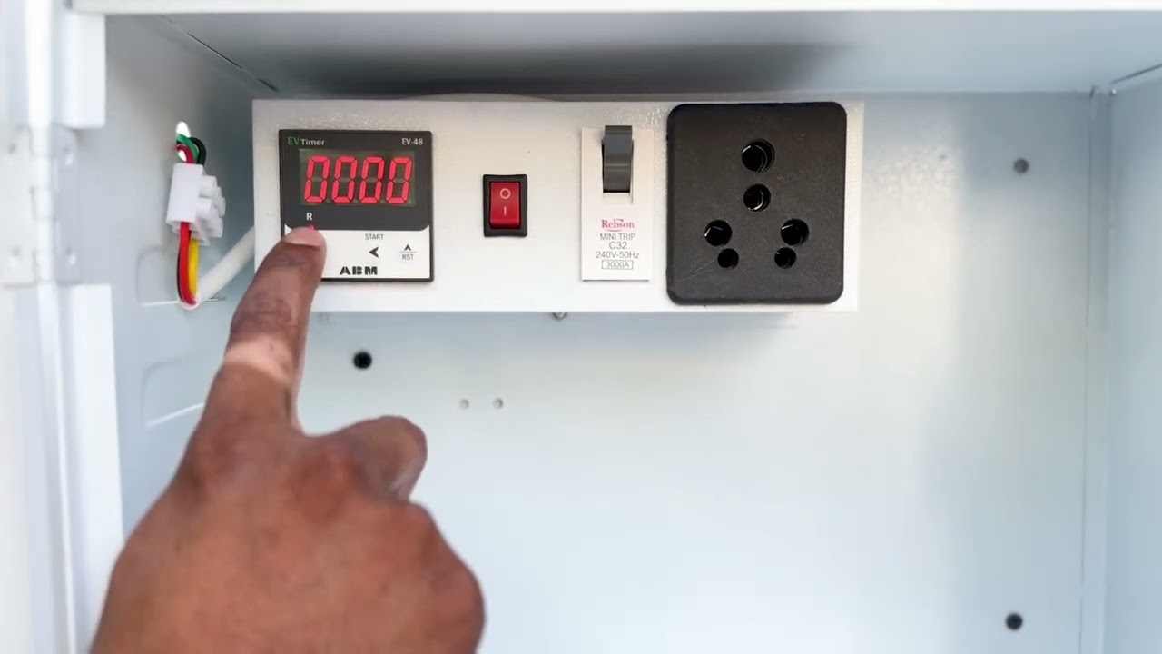 TECHARGE EV TIMER CHARGER SAFETY BOX WITH LOCK Metal Electrical Box | HOW SET EV TIMER |