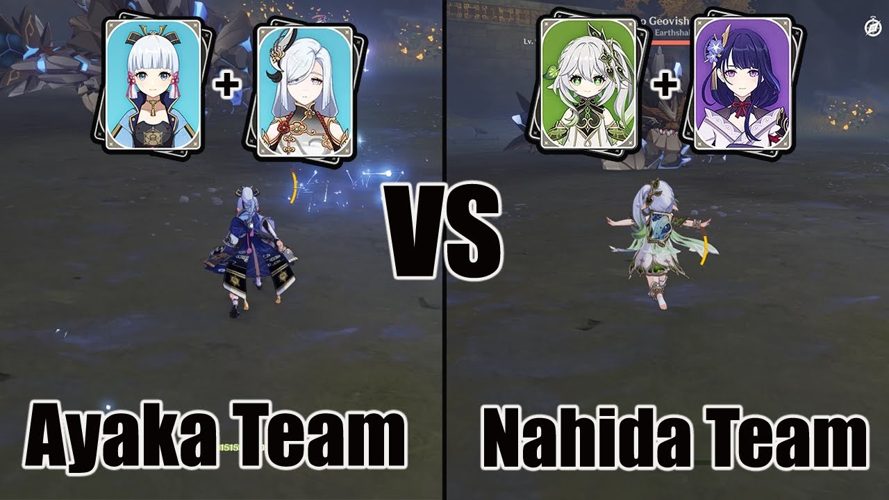Ayaka team VS Nahida team - Genshin impact