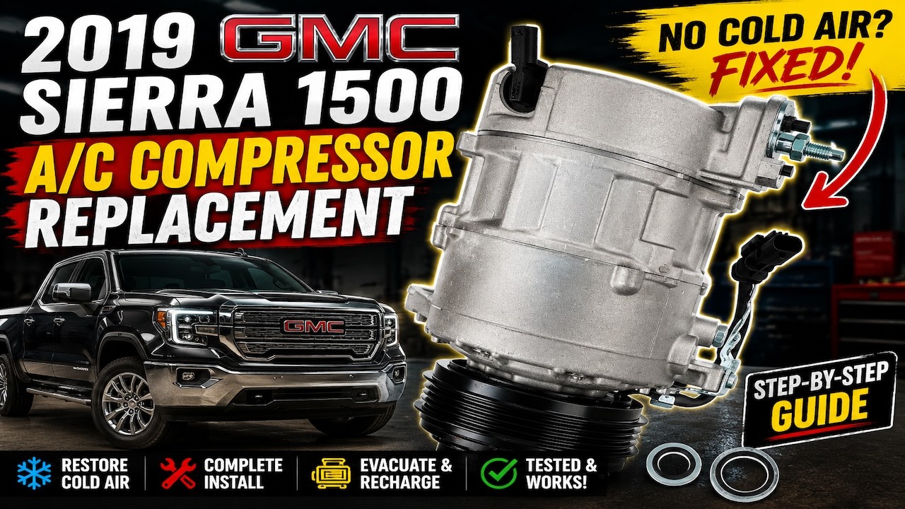 2019 GMC Sierra 1500 A/C Compressor Replacement | Complete Air Conditioning Repair Guide