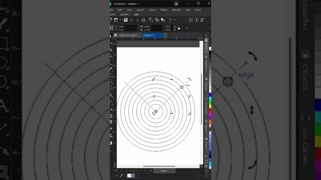 Coreldraw Tutorial - How to draw wifi icon in Coreldraw 