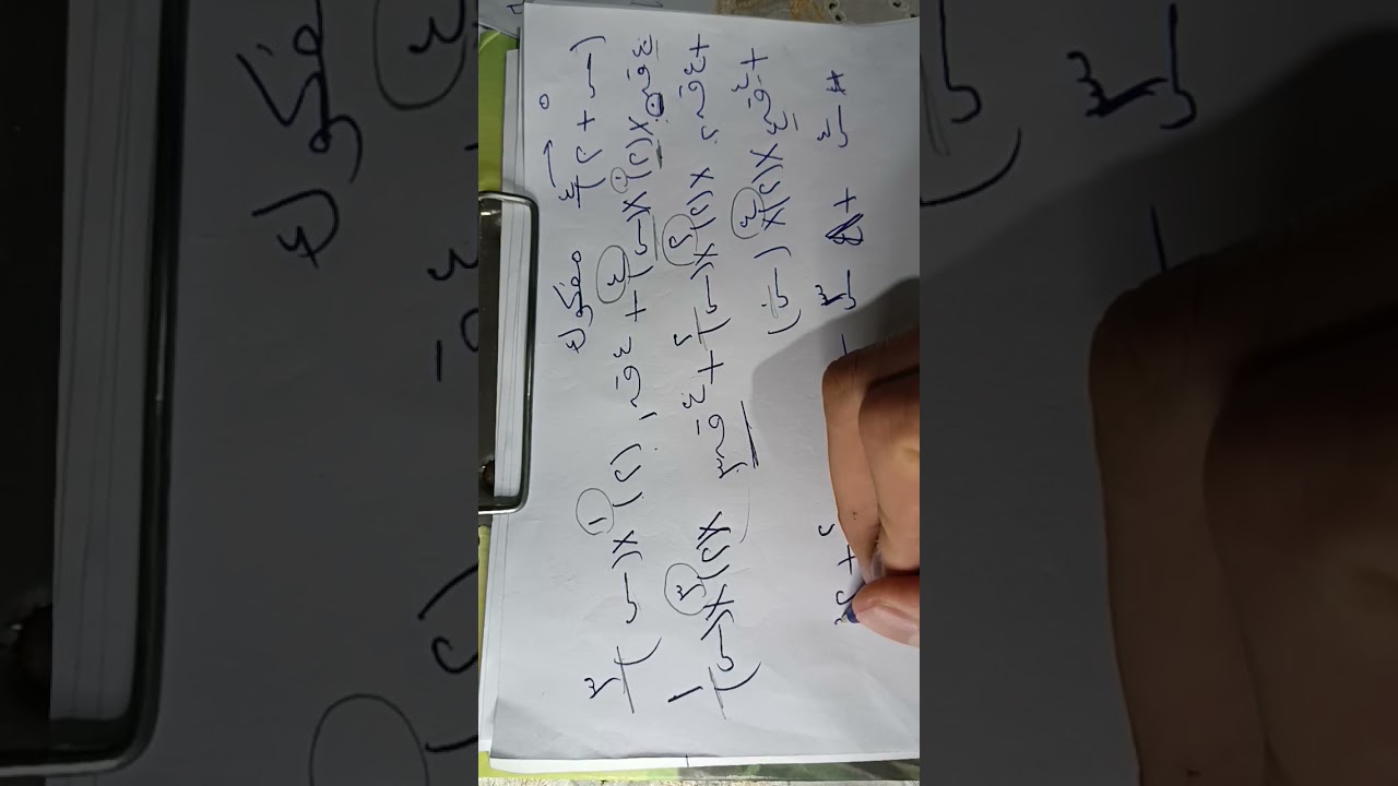 ملخص الدرس الاول جبر ٣ث