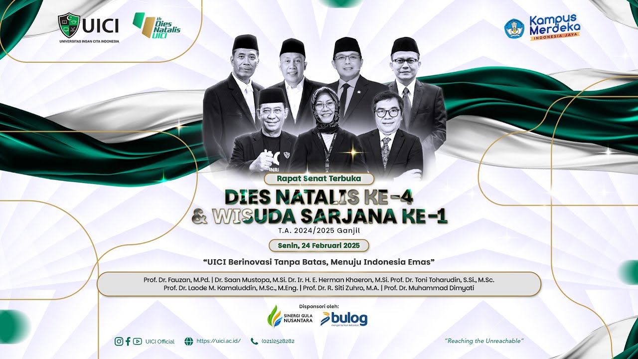 Rapat Senat Terbuka Dies Natalis Ke-4 UICI Dan Wisuda Sarjana