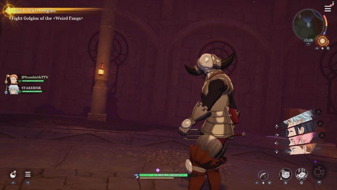 DEFEATING WEIRD FANGS GOLGIUS KNIGHT! The Seven Deadly Sins Origin Story Boss