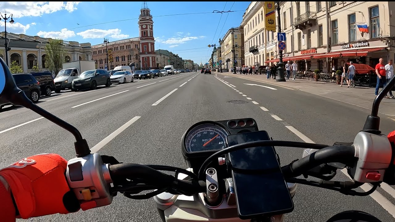 POV Yamaha VOX. Воскресная поездка. Санкт-Петербург