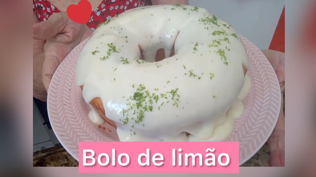 Textura e sabor incrível Bolo de Limão, com Cobertura .
