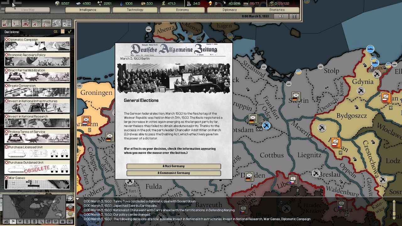 Darkest Hour - Germany 1933 campaign #1 ~ Day of Decision