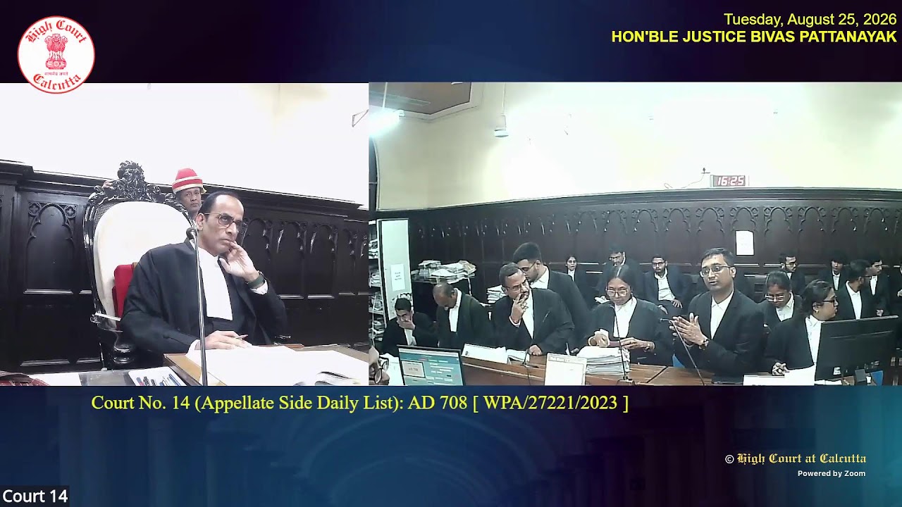 25 August 2026 | Court No.14 | Live Streaming of the Court proceedings.