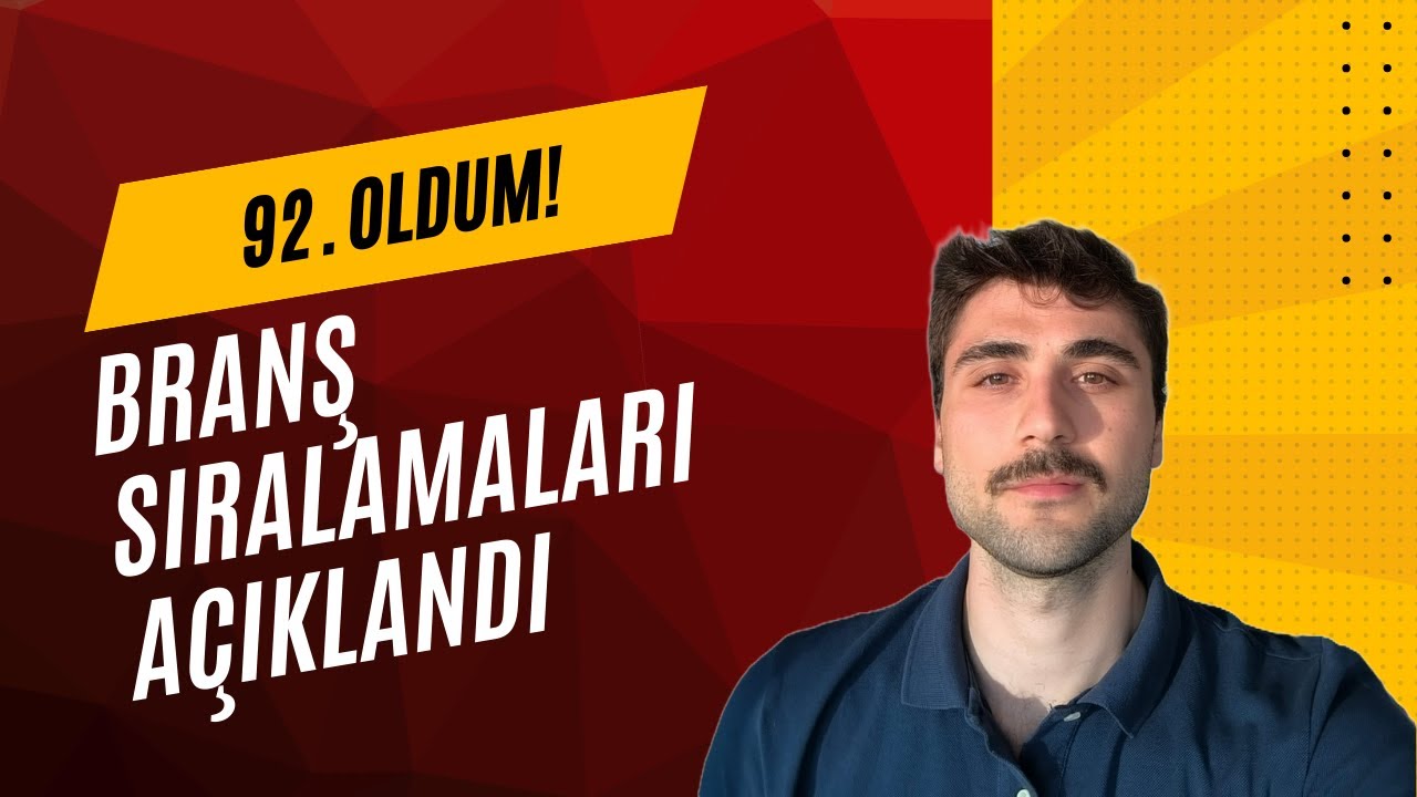 2024 LİSANS KPSS BRANŞ SIRALAMALARI AÇIKLANDI! | KAÇINCI OLDUM ? #kpss #ösym #kpssönlisans #sınav