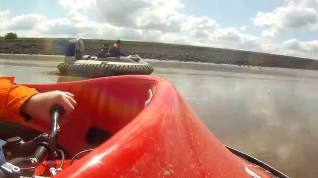 River Thames Cruise in five Personal Hovercraft