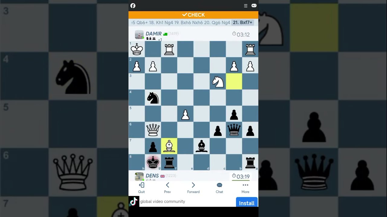 DENS SHONG is playing chess