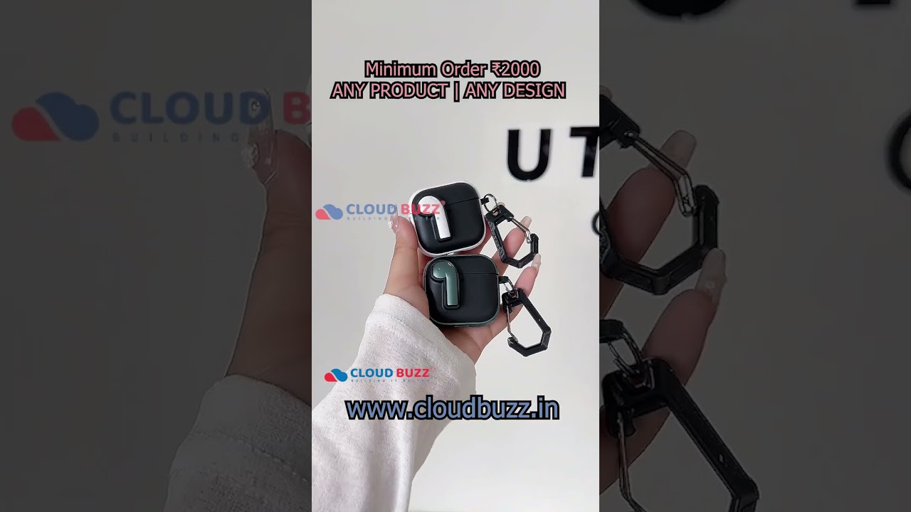 Anti-Drop Lock Buckle Protective PC (Hard) Airpod Case with Keychain Hook for Airpod Pro2 | Airpod 4