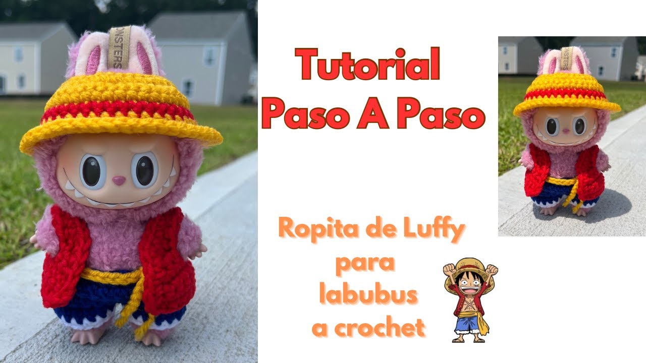 Tutorial: Como Tejer Ropa Para Labubu De Luffy/ Paso A Paso/mcknitscreations