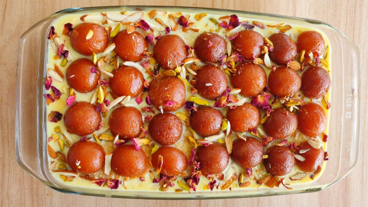 Sweet recipe|INDIAN FUSION DESSERT EASY RECIPE|GULAB JAMUN TRIFLE |No Bake|