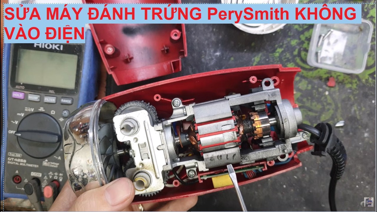 Sửa máy đánh trứng PerySmith HB300 lỗi ko vào điện.