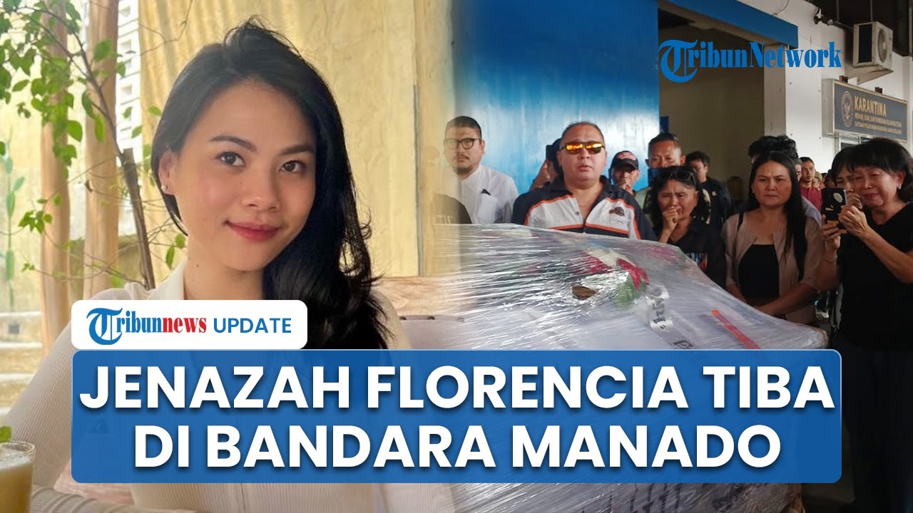 Tangis Keluarga Sambut Kedatangan Jenazah Pramugari ATR 42-500 Florencia Wibisono di Bandara Manado