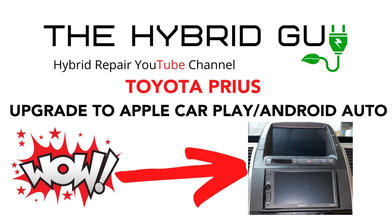 Обновите свою стереосистему Toyota Prius до Apple Car Play или Android Auto, как настоящий профес...