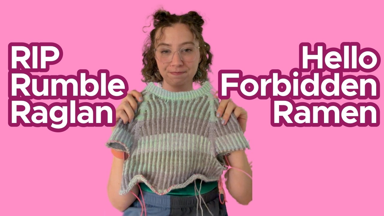 Frogging My Rumble Raglan (This is Why You Gauge Swatch)