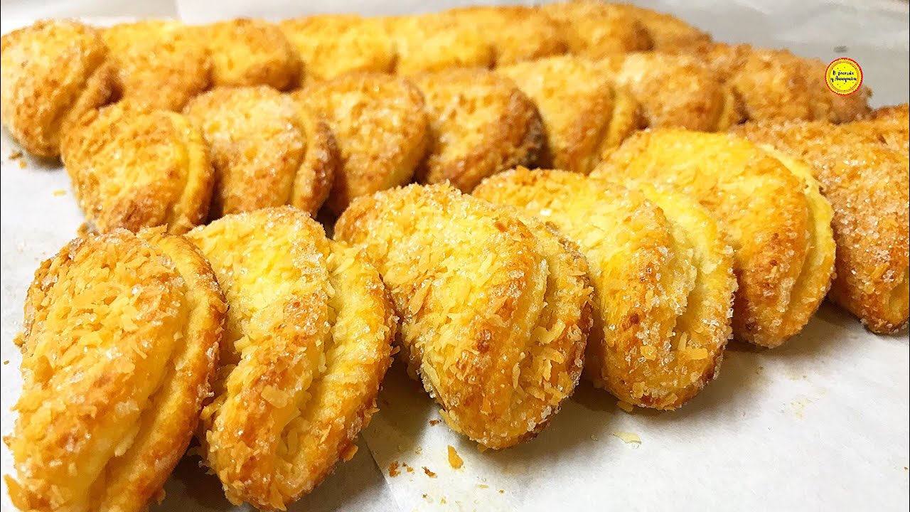 🌴🥥Печенье с кокосовой стружкой  творожное печенье Просто и быстро Попробуйте!