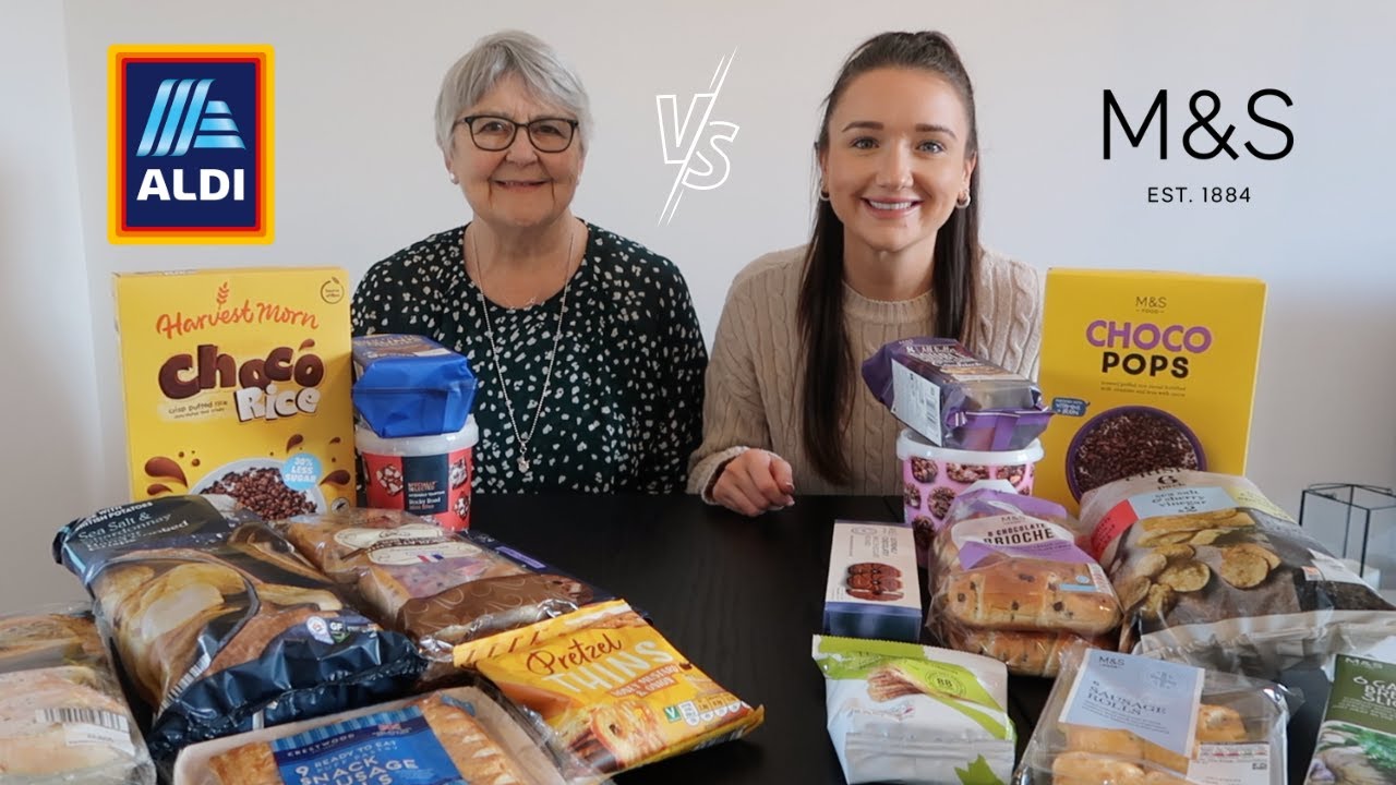 ALDI VS M&S | SNACK WARS | BLINDFOLDED TASTE TEST