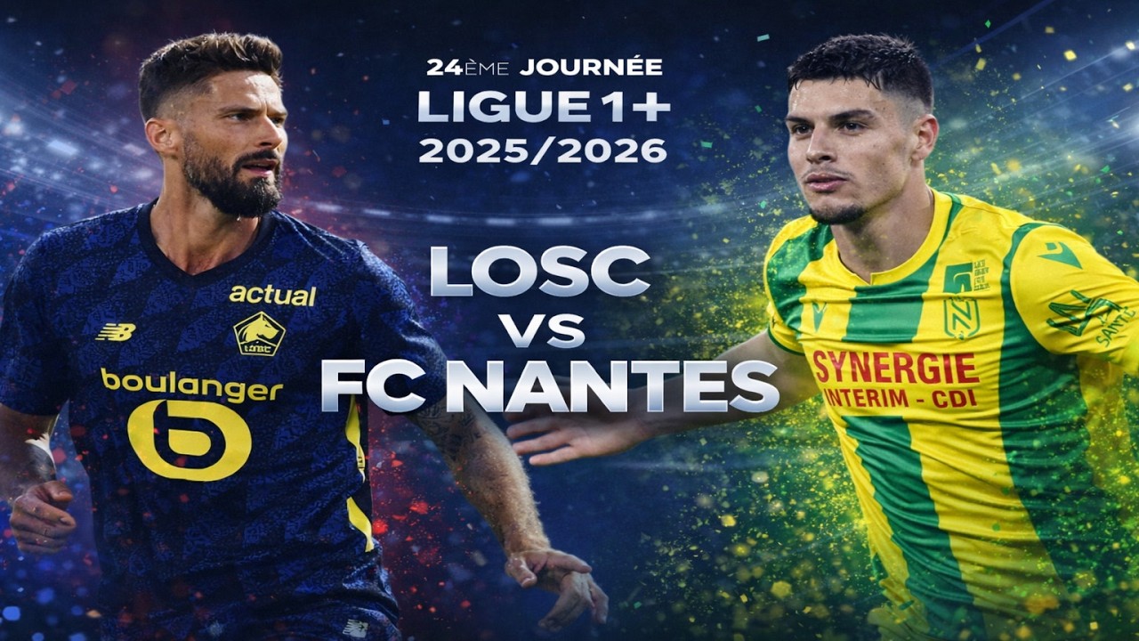 🔴⚪LOSC - FC NANTES LIVE/🚨LE LOSC DOIT CONFIRMER À DOMICILE ! 🔥/ ALLEZ LE LOSC ! 🔥 / LIGUE 1/ L1