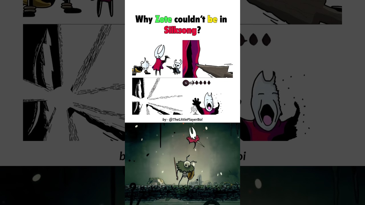 Why Zote couldn't be in Silksong? - Hollow Knight Silksong #shorts