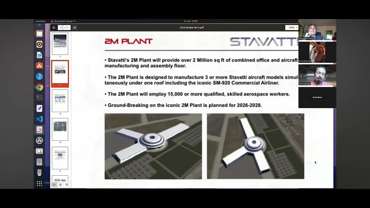 Stavatti Aerospace Manufacturing Plant for the SM-920 Airliner 