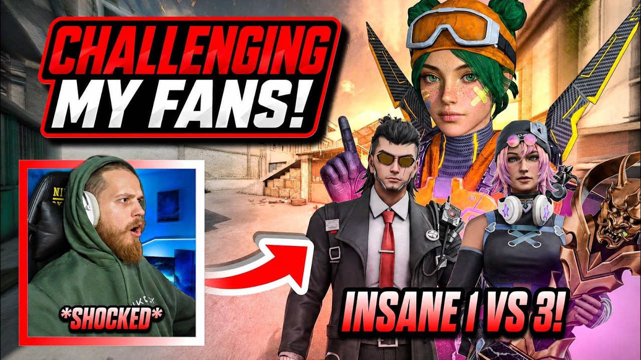 I Accepted a 1v3 Challenge Against My Fans in Blood Strike..