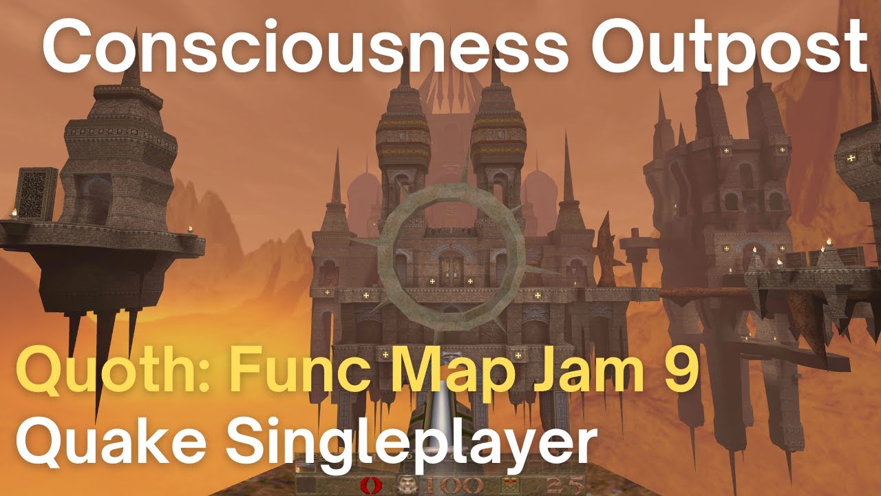 Quake Singleplayer - Quoth: Func Map Jam 9 - Consciousness Outpost (jam9_pulsar)