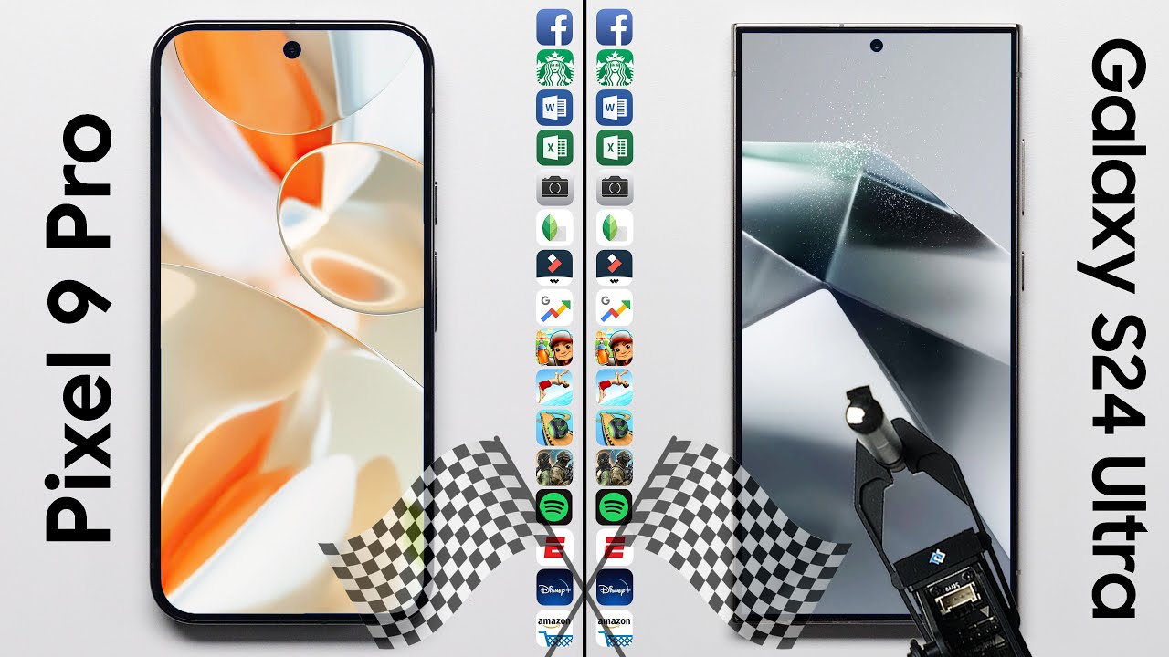 Тест скорости Google Pixel 9 Pro XL против Galaxy S24 Ultra
