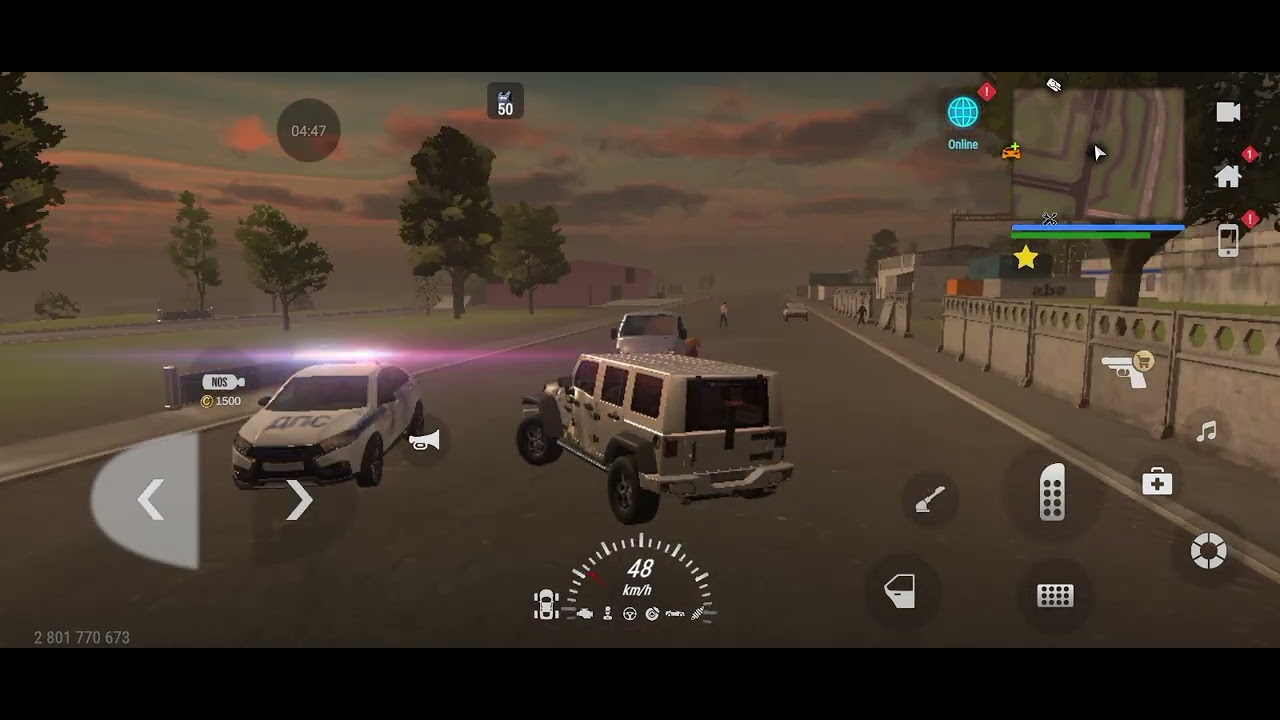 Gta 5 Copi Game on mobile📱😱I'm try First time with Public in Gangstar #gta5 #gameplay #video 😱👾