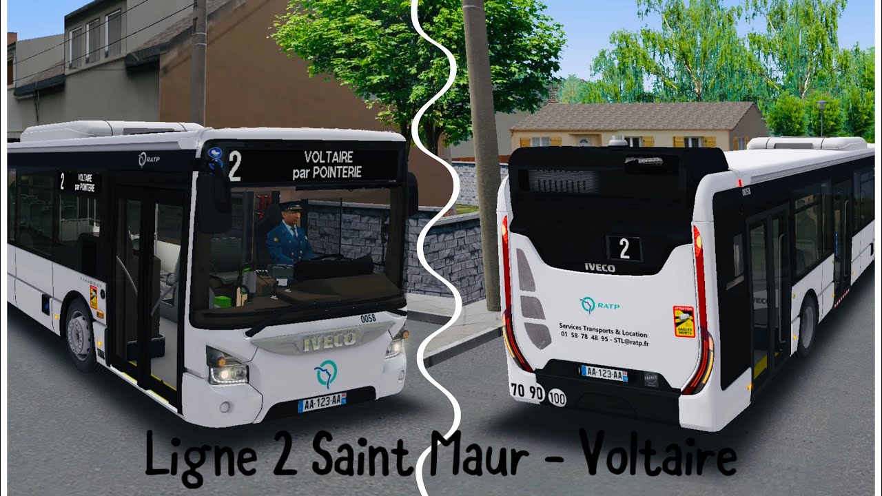 [OMSI 2] Horizon 16 - Ligne 2 Saint Maur - Voltaire ( Iveco Urbanway 12 Diesel ZF )