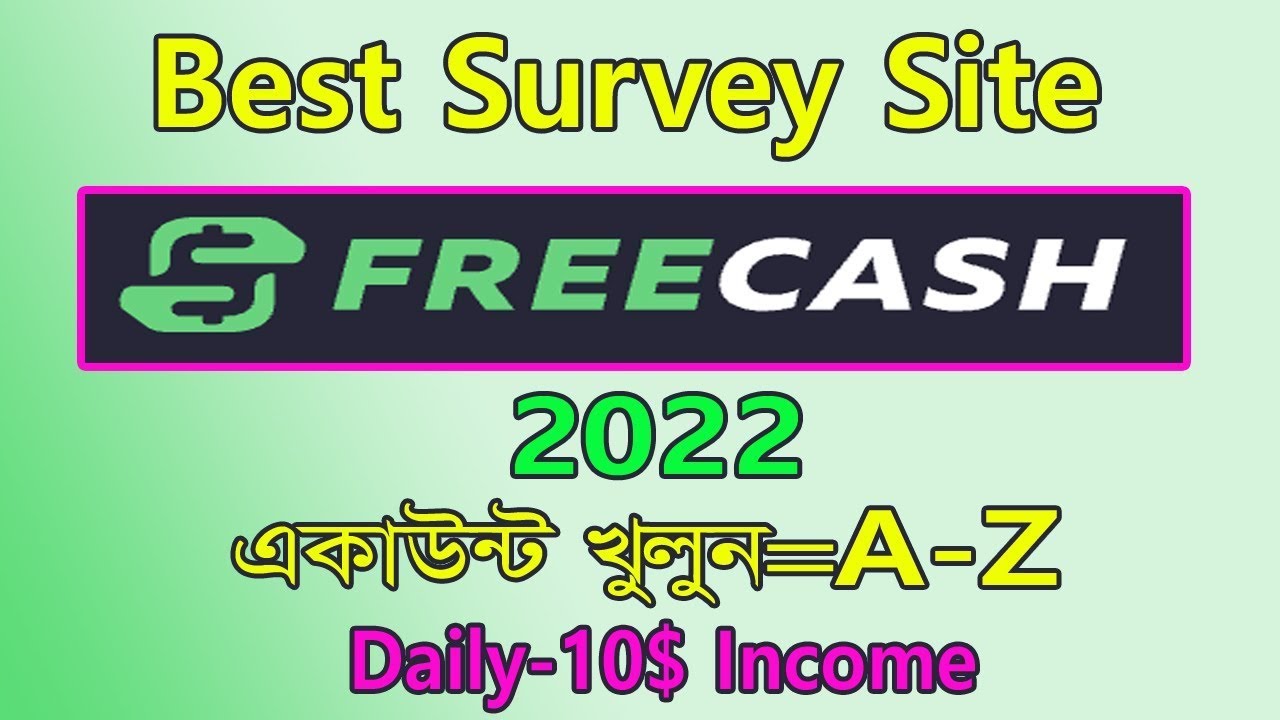 How To Create FreeCash Survey Account, Bangla | FreeCash Income Tutorial 2022 | MR Survey Team BD