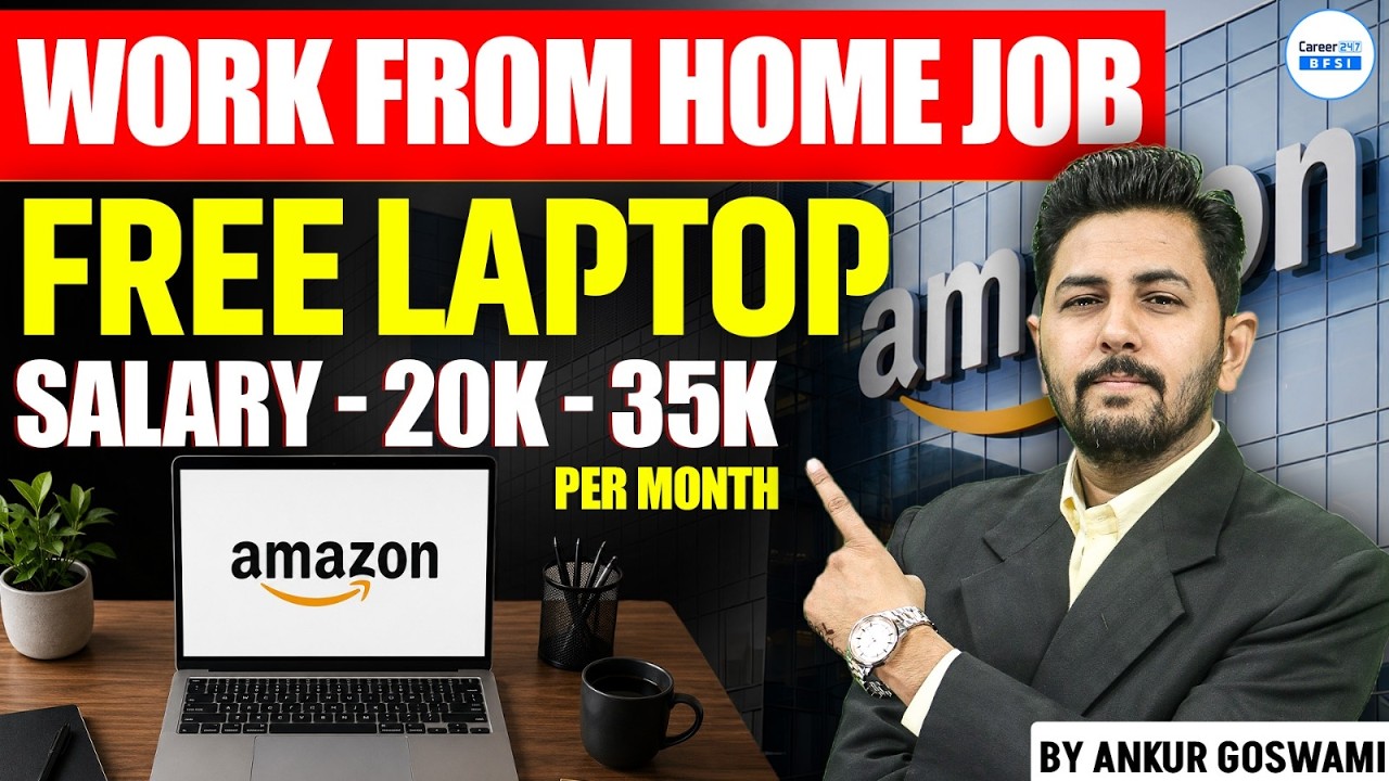 Amazon Work From Home Job | Free Laptop + Headphone | Freshers Apply Now