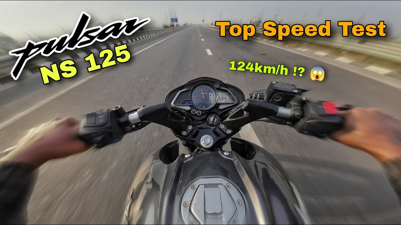 Pulsar NS 125 Top Speed Test at Full Power! 🔥1st to 5th Gear - Crazy Top End 😱